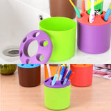 Multifunctional Toothbrush Case Pen Holder Box Bathroom Accessories, Yellow
