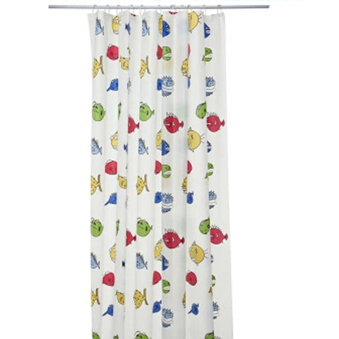 Bathroom Shower Curtains Waterproof Bath Curtain,71-inch by 79-inch Cartoon Fish