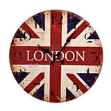 Personality Retro Wall Clock Adornment Bracket Clock Silent Bell Wall Decor A