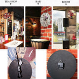 Personality Retro Wall Clock Adornment Bracket Clock Silent Bell Wall Decor B