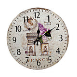 Personality Retro Wall Clock Adornment Bracket Clock Silent Bell Wall Decor C