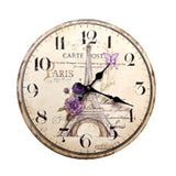 Personality Retro Wall Clock Adornment Bracket Clock Silent Bell Wall Decor D