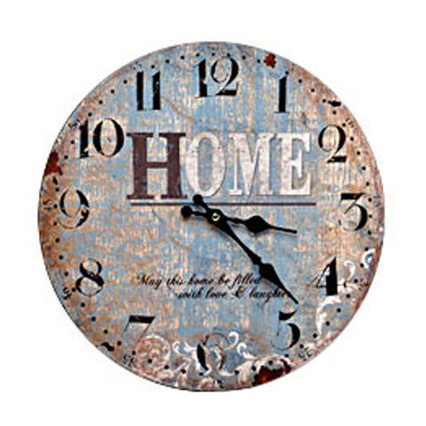 Personality Retro Wall Clock Adornment Bracket Clock Silent Bell Wall Decor G