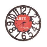 Personality Retro Wall Clock Adornment Bracket Clock Silent Bell Wall Decor I