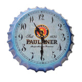 Crown Bottle Cap Retro Wall Clock Adornment Bracket Clock Silent Wall Decor L