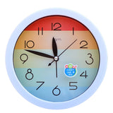 Rainbow Silent Round Wall Clocks Living Room Alarm Clock Desk Clock