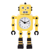 Robot Clock Moveable Bedside Alarm Analogue Clock Flashing Eyes and Sound  H