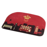 Fashionable D-shaped Nonslip Door Rug Bathroom Carpet Mat , NO.4