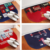 Fashionable D-shaped Nonslip Door Rug Bathroom Carpet Mat , NO.4