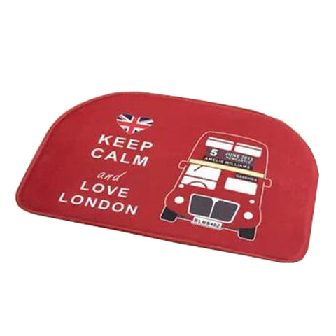 Fashionable D-shaped Nonslip Door Rug Bathroom Carpet Mat , NO.6