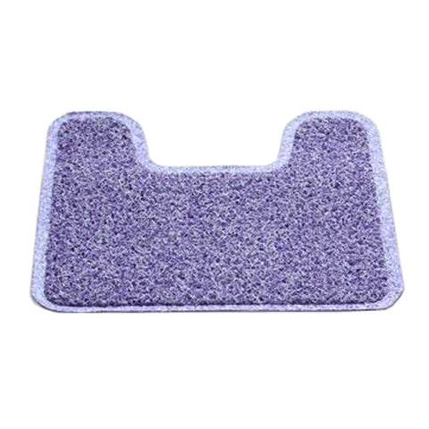 Nonslip PVC U-shaped Toilet Rug Bath Mats Bathroom Carpet Mat, NO.1