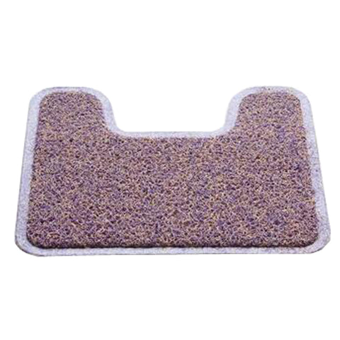 Nonslip PVC U-shaped Toilet Rug Bath Mats Bathroom Carpet Mat, NO.3