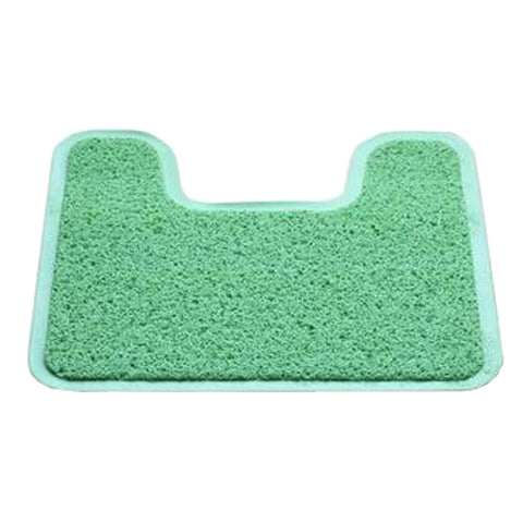 Nonslip PVC U-shaped Toilet Rug Bath Mats Bathroom Carpet Mat, NO.6