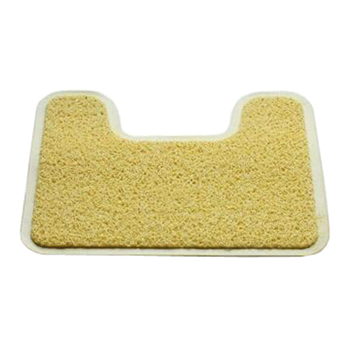 Nonslip PVC U-shaped Toilet Rug Bath Mats Bathroom Carpet Mat, NO.10