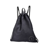Travel Storage Bags Casual Sports Backpack Drawstring Bag, Black