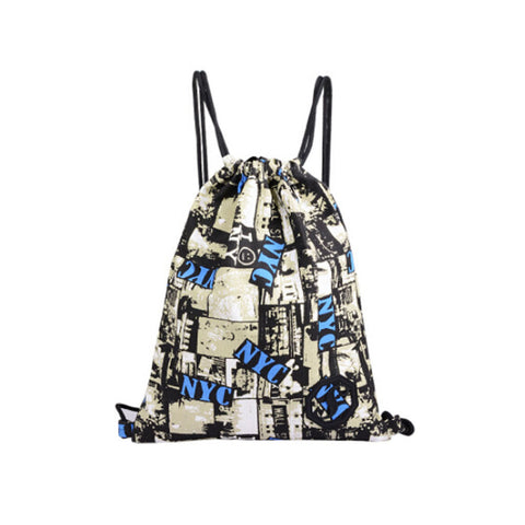 Travel Storage Bags Sports Backpack Drawstring Bag, Camouflage Pattern