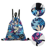 Travel Storage Causal Bags Sports Backpack Drawstring Bag, D