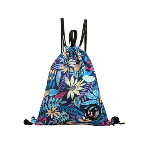 Travel Storage Causal Bags Sports Backpack Drawstring Bag, E