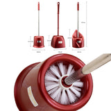 Fashion Toilet Brush & Holder Set Bathroom Cleaning Accessory, Coffee