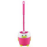 Cute Toilet Brush & Holder Set Toilet/Bathroom Cleaning Accessory, Pink
