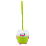 Cute Toilet Brush & Holder Set Toilet/Bathroom Cleaning Accessory, Green