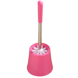 Durable Toilet Brush&Holder Set Bathroom Closestool Cleaning Accessory, Rose Red
