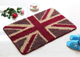Bedroom Carpet Kitchen Bathroom Non-slip Cotton Door Mat (40x60cm, British Flag)
