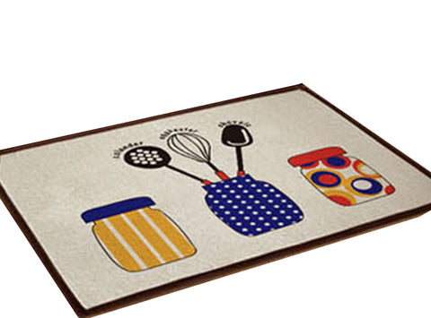 Bedroom Carpet Kitchen Bathroom Non-slip Cotton Door Mat (40 By 60cm) Bottle
