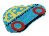 Creative Car Cartoon Living Room Bathroom Absorbent Non-Slip Mats (46x72cm)