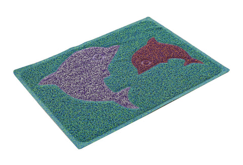 Creative Dolphin Living Room Bathroom Absorbent Non-Slip Mats (48x68cm)