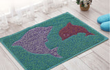 Creative Dolphin Living Room Bathroom Absorbent Non-Slip Mats (48x68cm)