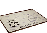 Bedroom Carpet Kitchen Bathroom Non-slip Cotton Door Mat (40 By 60cm) Milk