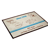 Bedroom Carpet Kitchen Bathroom Non-slip Cotton Door Mat (40 By 60cm)Old Days