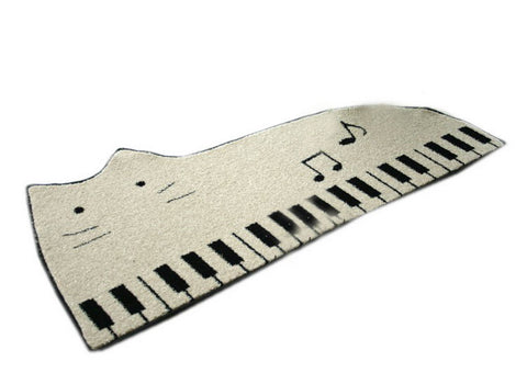 Fashion Carpet for Bedroom Piano Cat Living Room Rug, Bathroom Rug 19.5*31''