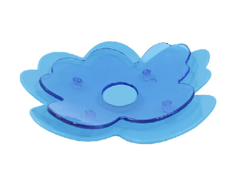 Small Fashion Bathroom Double-deck Handmade Soap Dish/Soap Holder BLUE