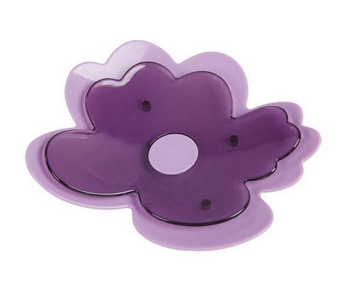 Small Fashion Bathroom Double-deck Handmade Soap Dish/Soap Holder PURPLE