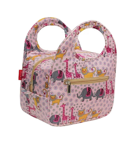 Lovely Animal Insulated Lunch Box Bag Fashion Lunch Tote Bags PINK