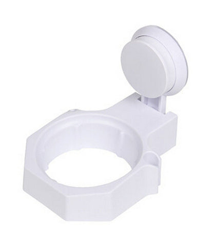 Hair Dryer Rack Holder Shelf Corner Wall Shelf Bathroom Suck Shelf White