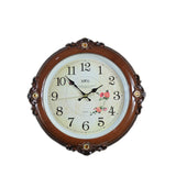 Woodiness Fashion Hanging Clock Creative Europe Style Sound Off Clock 16"