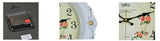 Woodiness Fashion Hanging Clock Creative Europe Style Sound Off Clock 16"