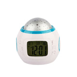 Multifunction Music Alarm Clock Starry Projection Clock Calendar Clock