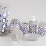 Plastic Bathroom Ware/Trash Can/Soap holder/Gargle Cup/Toothbrush holder(Gray)
