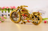 Original Two-tone Golden Motorcycle Clock  Bedside Alarm Clock Desktop Clock