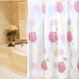 Colorful Bathroom Shower Thick Waterproof Flower Curtain(Multicolor)