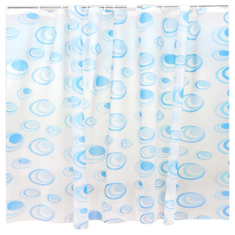 Fresh Blue Bubble Bathroom Shower Thick Waterproof Curtain(Multicolor)