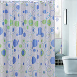 Bathroom Circles Shower Thick Waterproof Curtain(Multicolor)