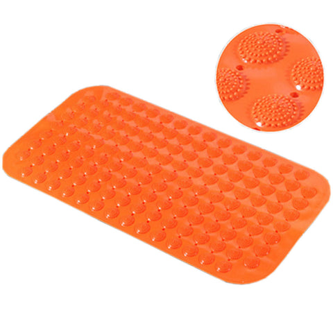 Creative PVC Massage Mats Bathroom Mat Non-slip Mats Rugs Orange 14.9"*27.5"