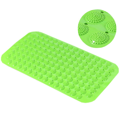 Creative PVC Massage Mats Bathroom Mat Non-slip Mats Rugs Green 14.9"*27.5"