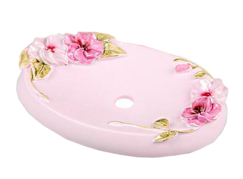 "Bathroom Resin Shower Soap Box Creative Soap Dish Decorative Soap Holder 5.47""x3.58""x0.98""(Pink)"