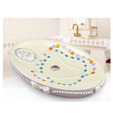 "Bathroom Resin Shower Soap Box Creative Soap Dish Decorative Soap Holder 5.47""x3.58""x0.98""(White)"